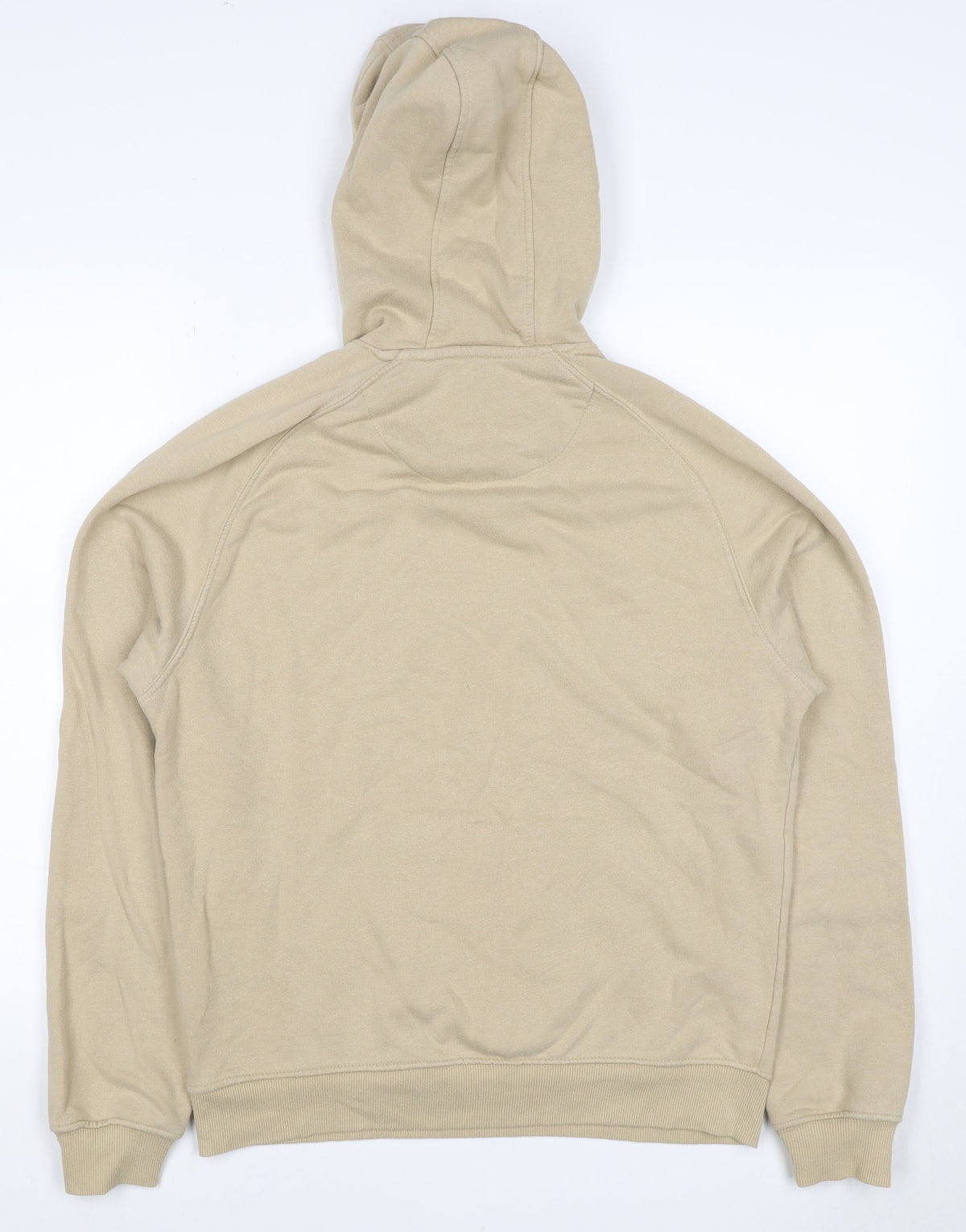 Folk Women’s Beige Size 12 Pullover Hoodie Cotton Blend Logo