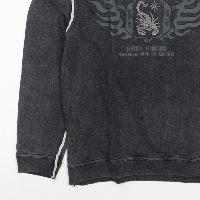 Scorpion Bay Boys Grey M Pullover Graphic Sweatshirt Long Sleeve