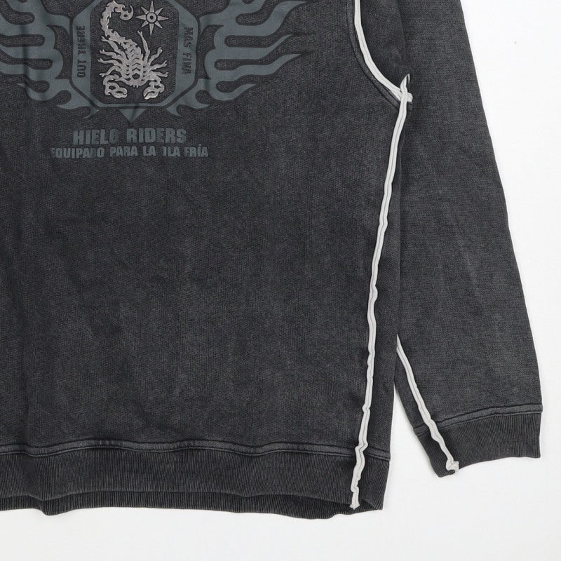 Scorpion Bay Boys Grey M Pullover Graphic Sweatshirt Long Sleeve