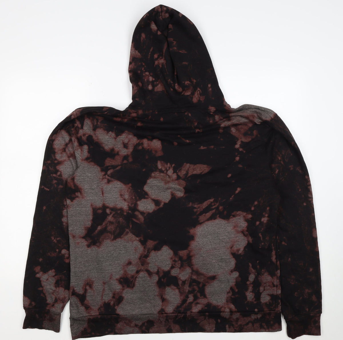 boohooMAN Men’s Multicoloured Tie Dye Pullover Hoodie M Gothic