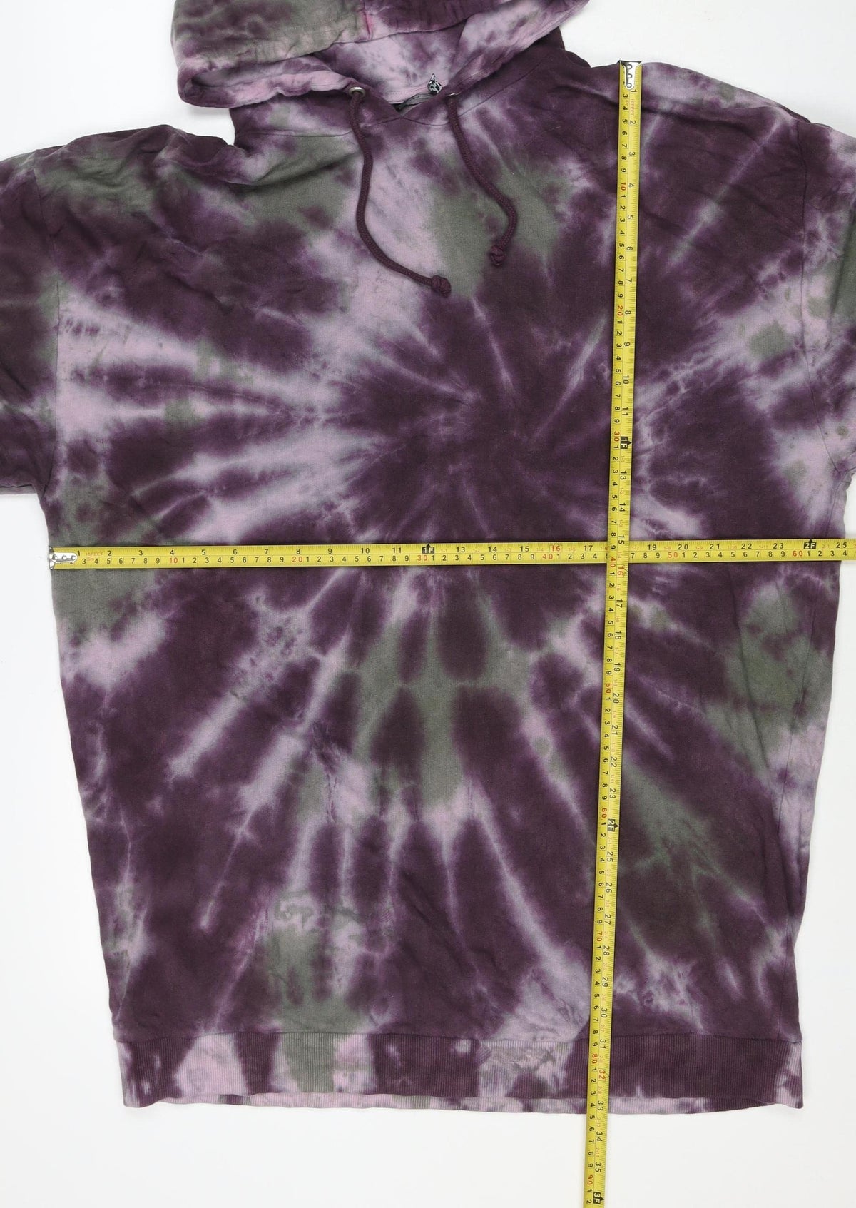 ASOS DESIGN Women’s Purple Tie Dye Pullover Hoodie UK 12 Cotton