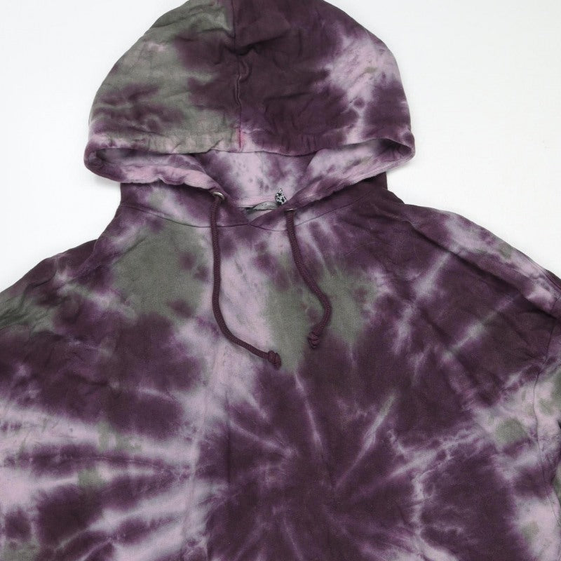 ASOS DESIGN Women’s Purple Tie Dye Pullover Hoodie UK 12 Cotton