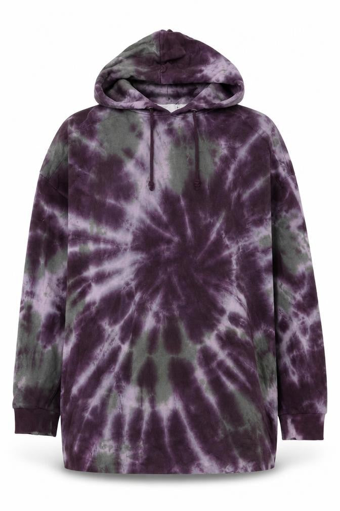 ASOS DESIGN Women’s Purple Tie Dye Pullover Hoodie UK 12 Cotton
