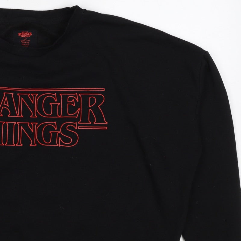 Netflix Stranger Things Women’s Black UK 16 Pullover Sweatshirt