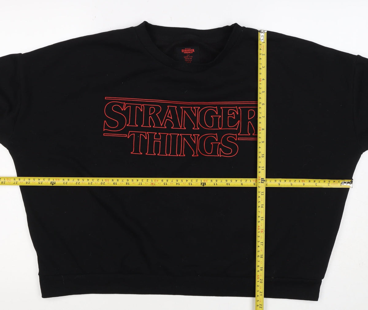 Netflix Stranger Things Women’s Black UK 16 Pullover Sweatshirt