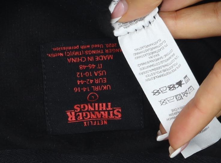 Netflix Stranger Things Women’s Black UK 16 Pullover Sweatshirt