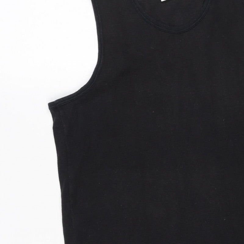 Lonsdale London Men's Black M Sleeveless Cotton Tank Top Vest