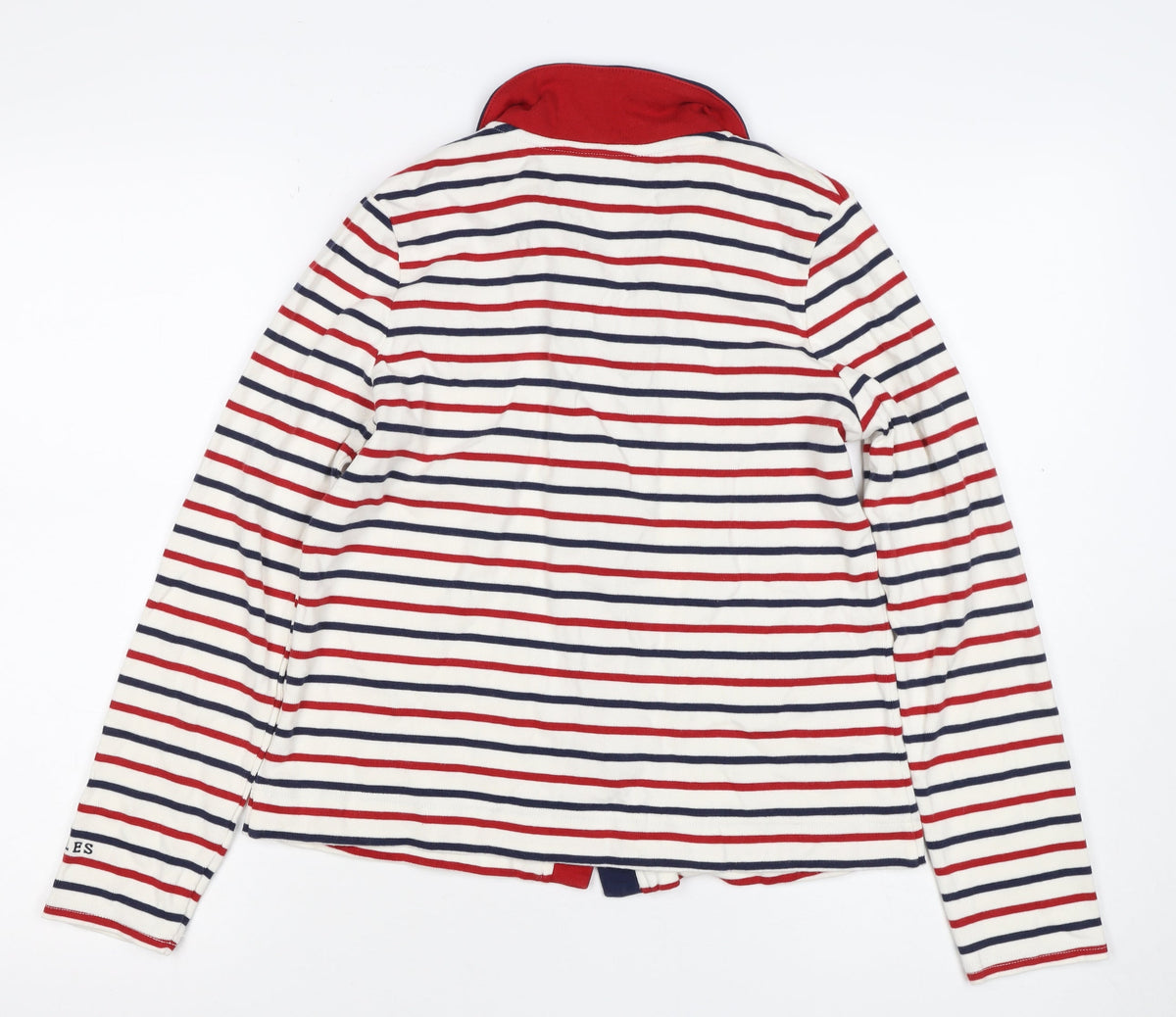 Joules Women’s Multicoloured UK 8 Striped Cotton Collared Cardigan
