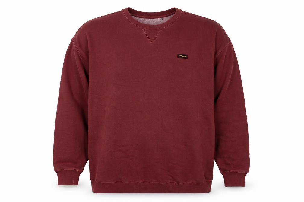 TOG24 Men’s Red 2XL Crew Neck Pullover Cotton Blend Sweatshirt