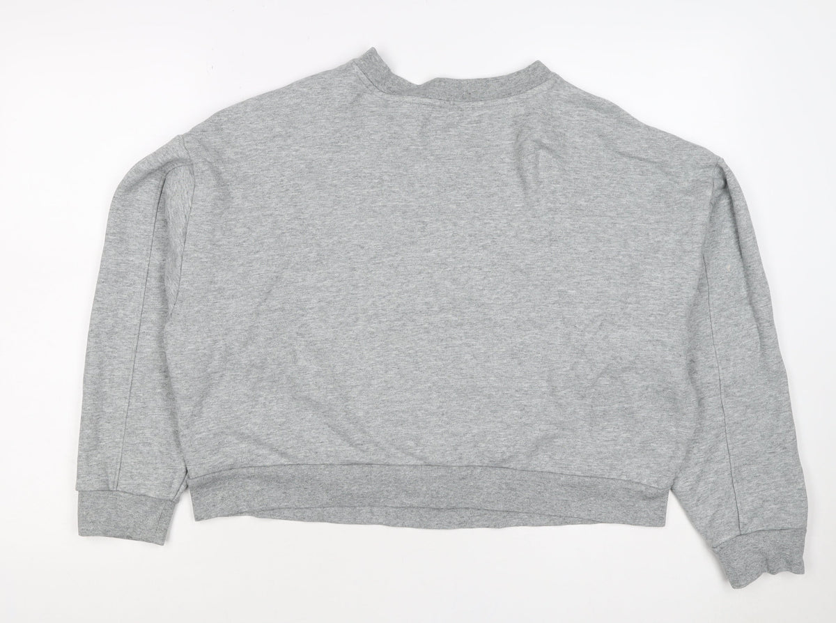 Levi's Women Grey M California Palm Graphic Crew Sweatshirt