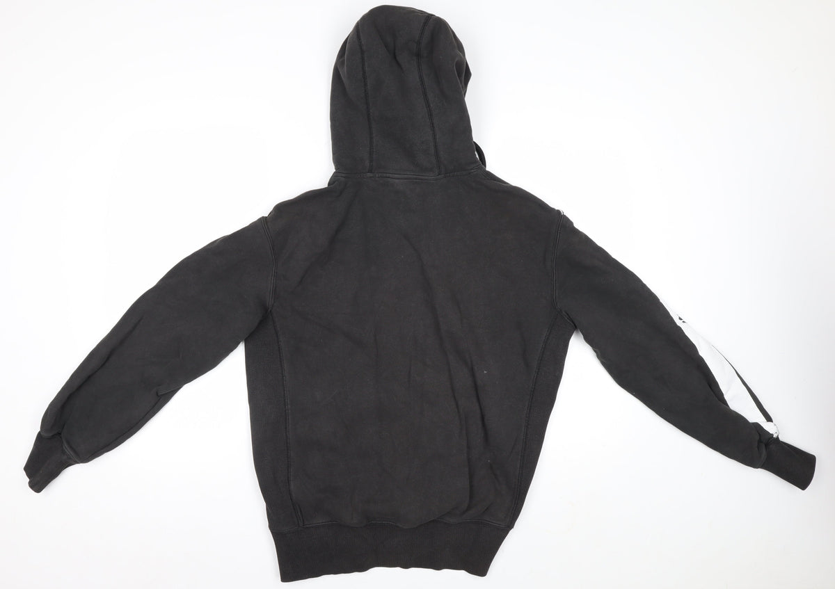 Superdry Men’s Black S Pullover Hoodie Logo Graphic Sports Fleece