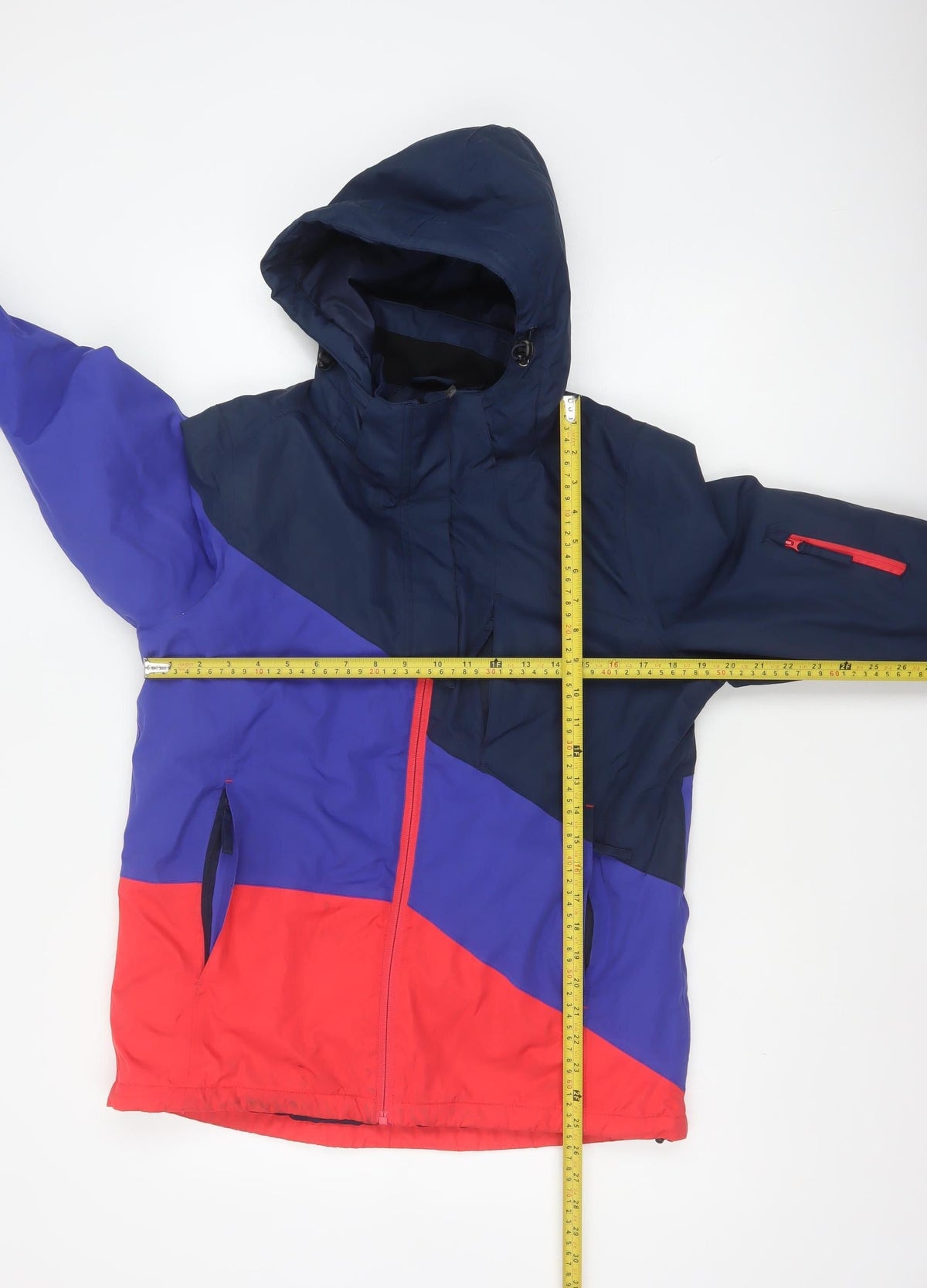Freedom Trail Women Blue Purple Red UK 12 Hooded Ski Jacket
