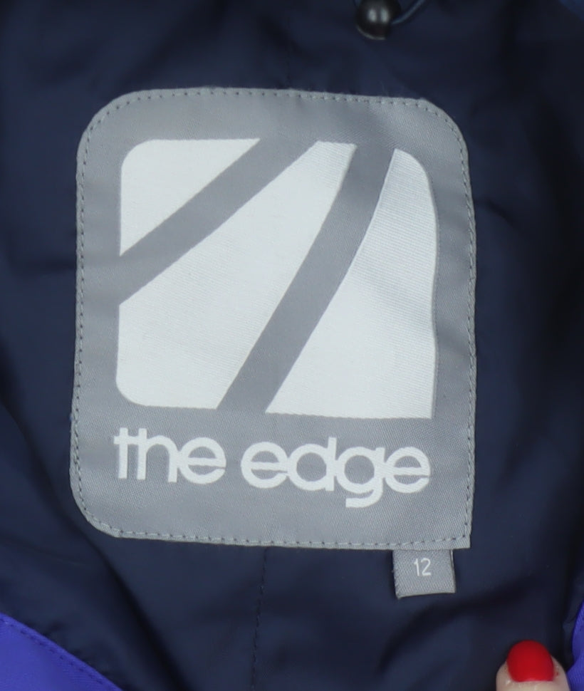 Freedom Trail Women Blue Purple Red UK 12 Hooded Ski Jacket
