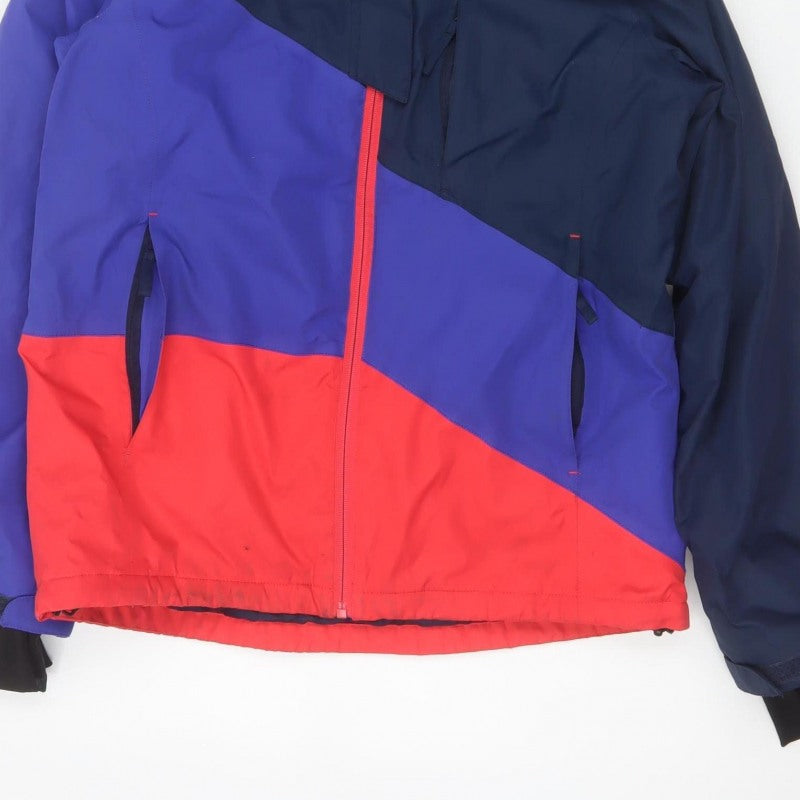 Freedom Trail Women Blue Purple Red UK 12 Hooded Ski Jacket