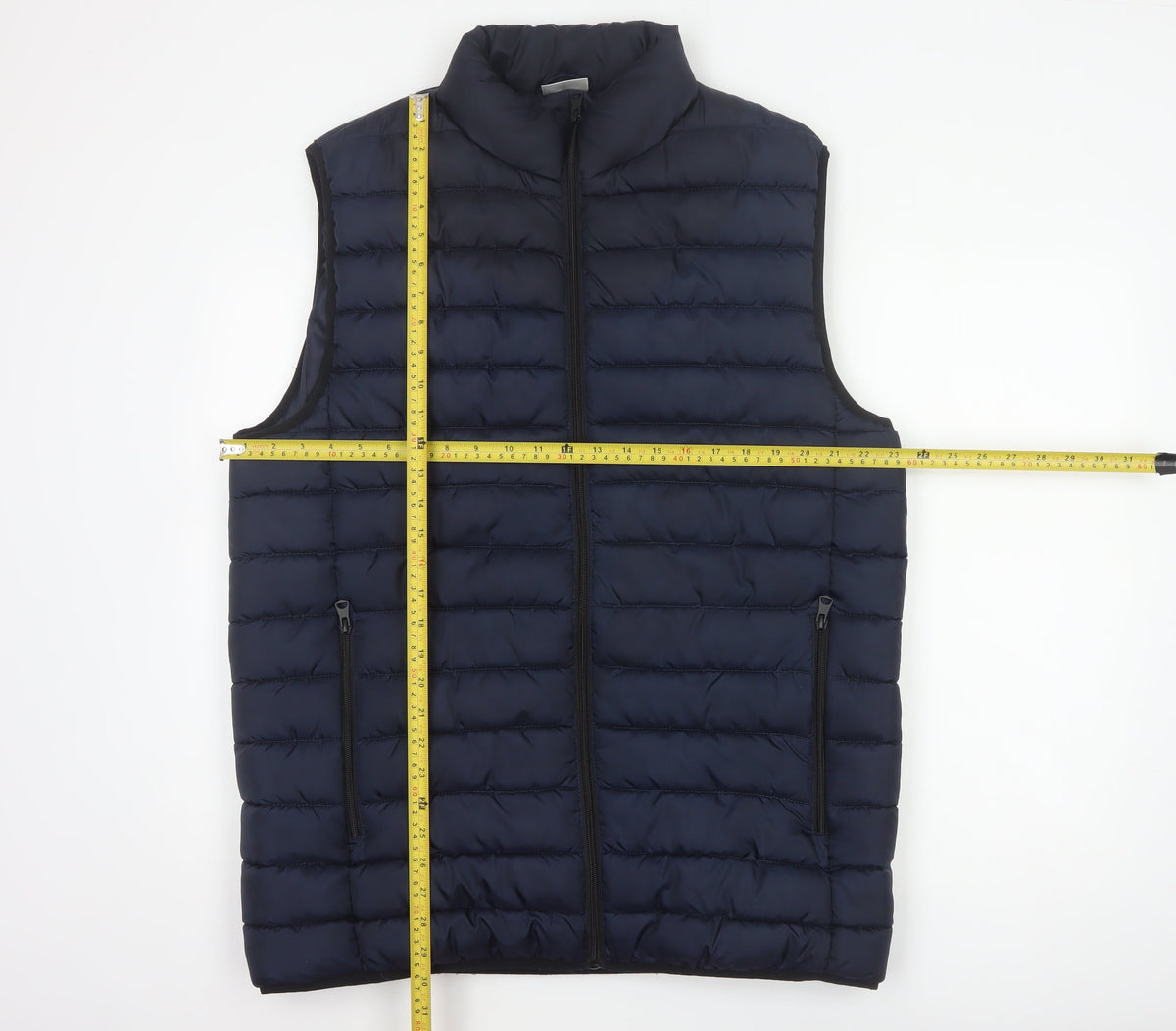 Alpha One Men’s Blue XL Quilted Puffer Bodywarmer Gilet Zip