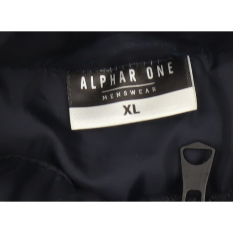 Alpha One Men’s Blue XL Quilted Puffer Bodywarmer Gilet Zip