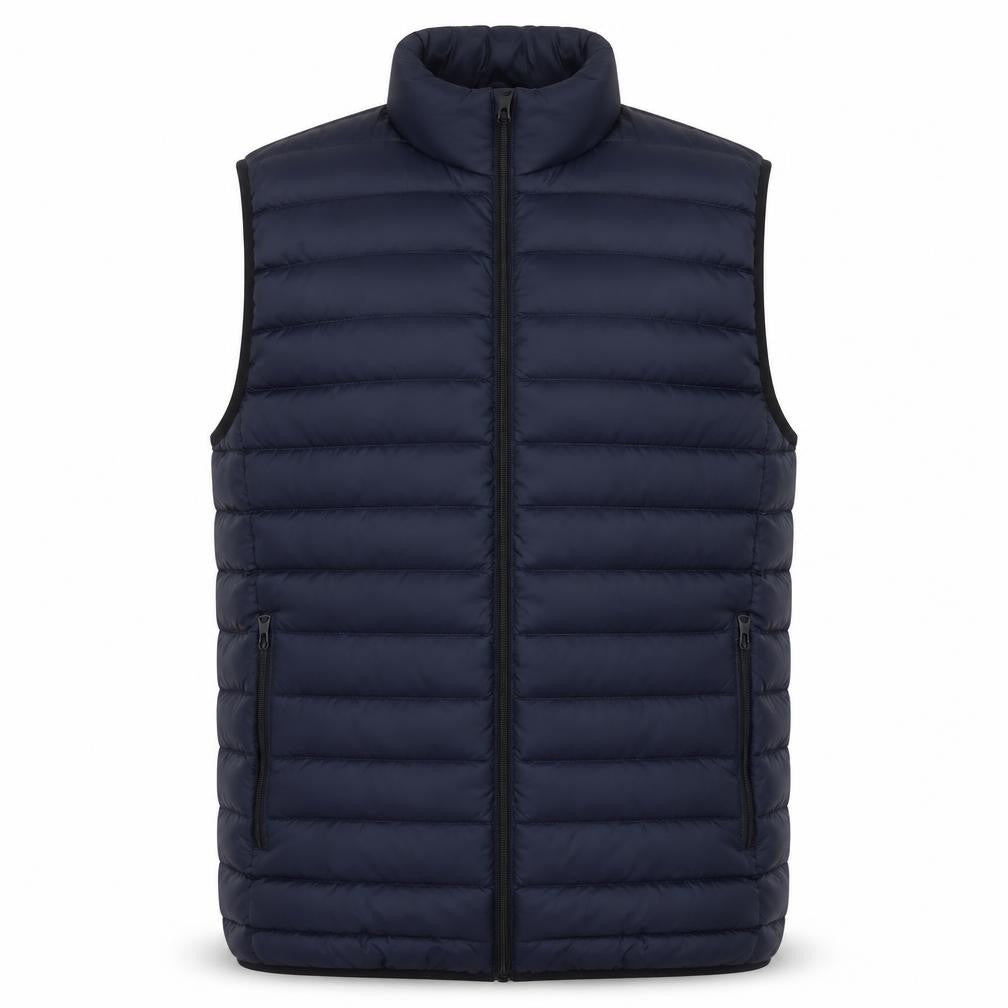 Alpha One Men’s Blue XL Quilted Puffer Bodywarmer Gilet Zip