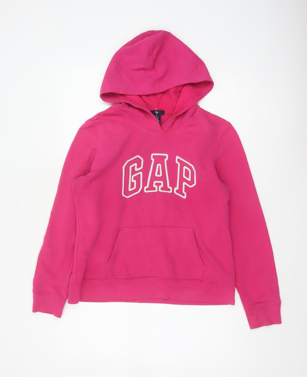 Gap Women’s Pink M Pullover Hoodie Logo Fleece Cotton Blend