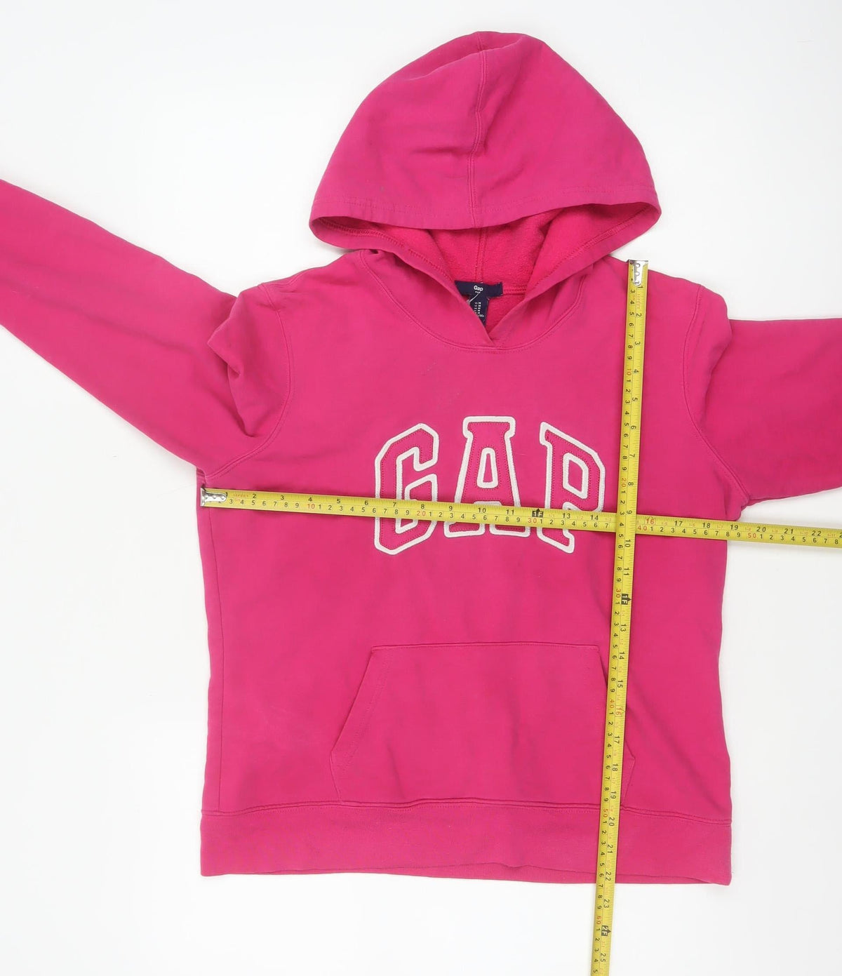 Gap Women’s Pink M Pullover Hoodie Logo Fleece Cotton Blend