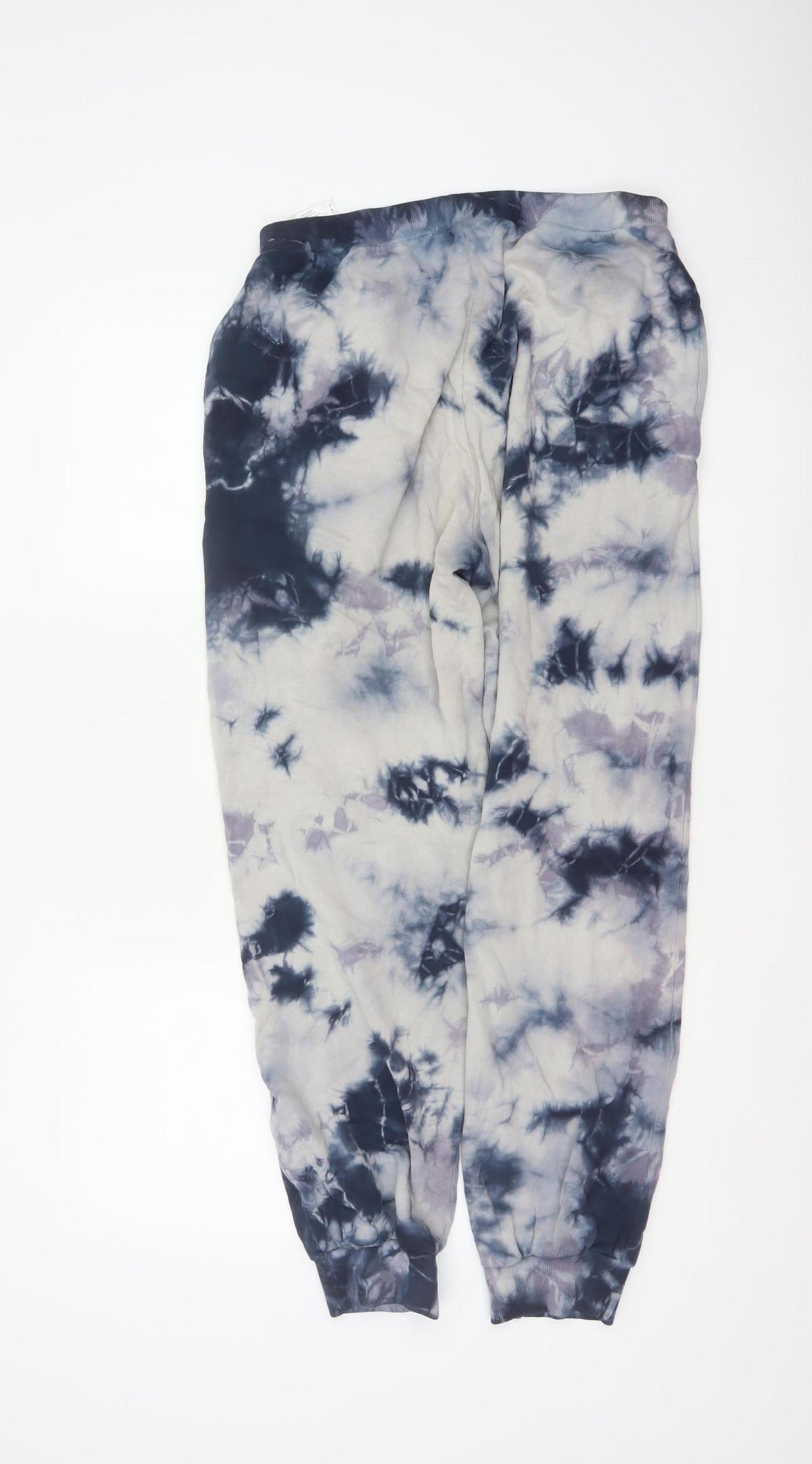 Noisy May Women Grey Tie Dye Cotton Jogger Trousers XS