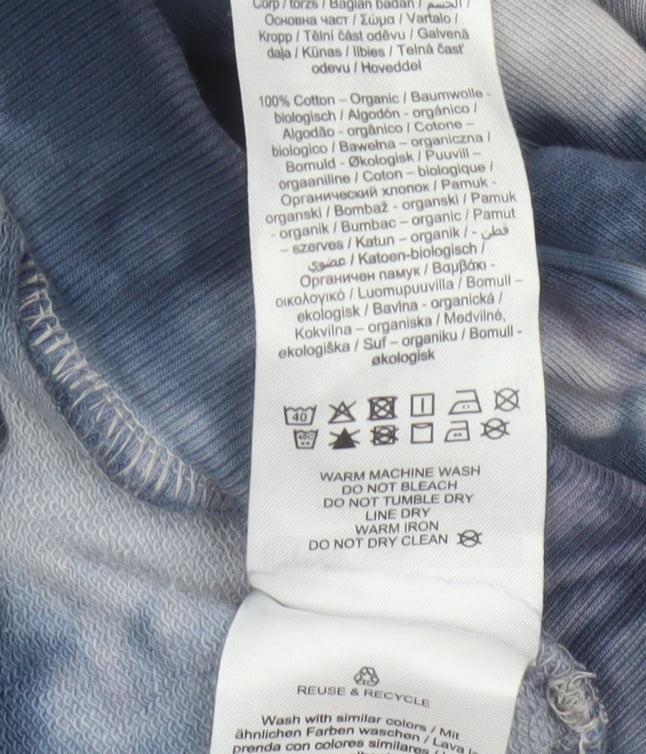 Noisy May Women Grey Tie Dye Cotton Jogger Trousers XS