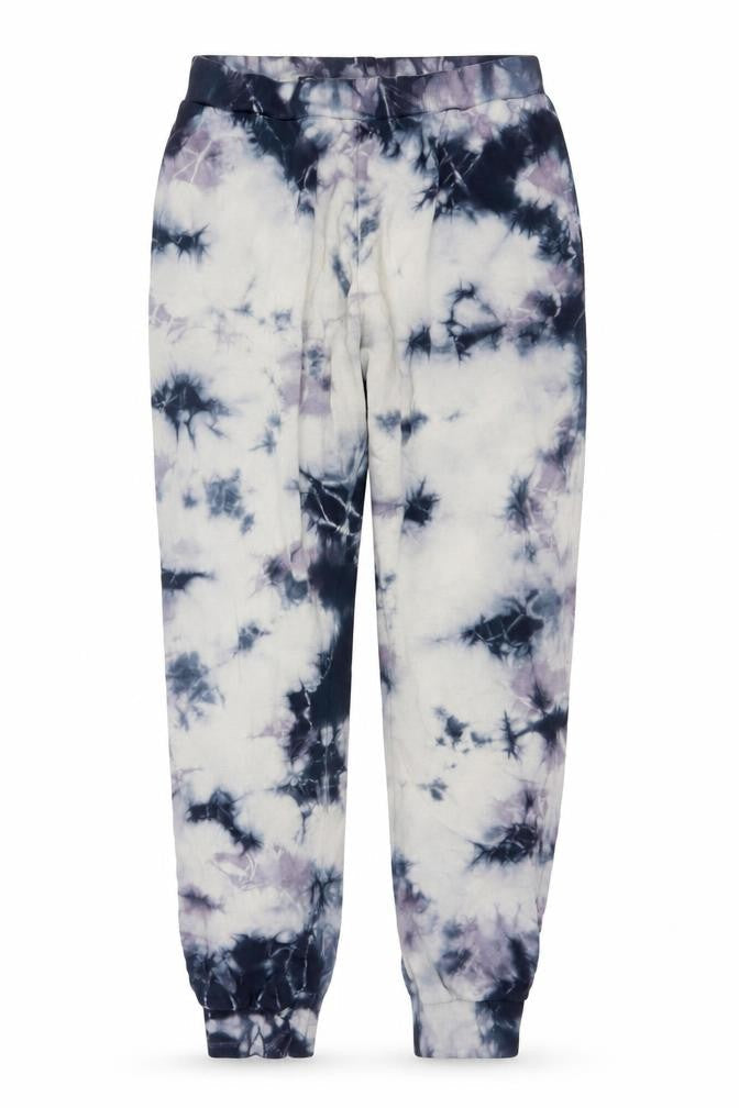 Noisy May Women Grey Tie Dye Cotton Jogger Trousers XS