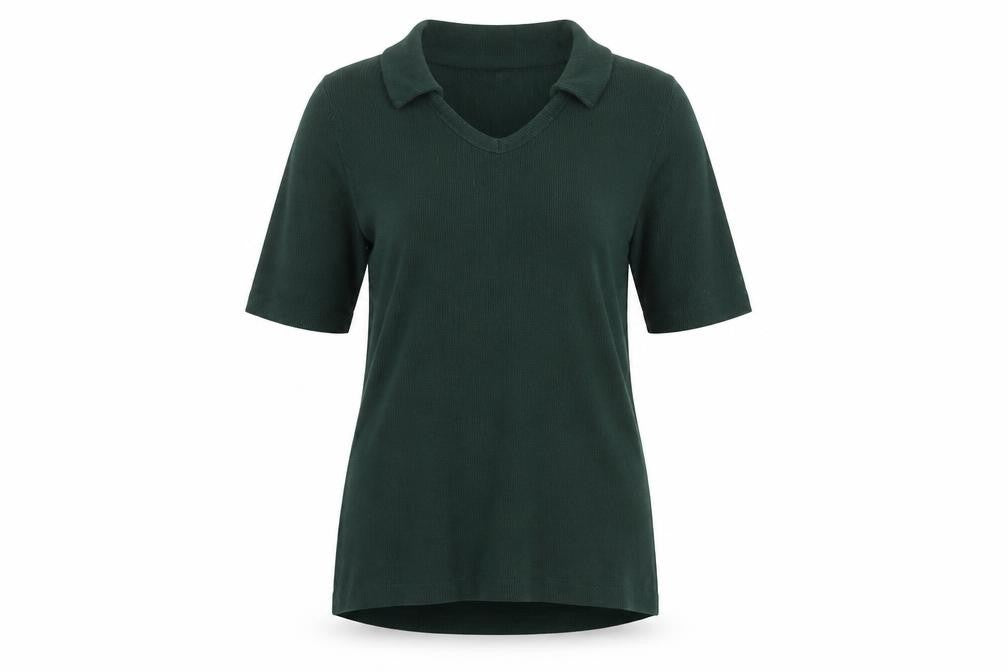 Whistles Women Green UK 8 Roll Neck Jersey Tunic Top Stretch