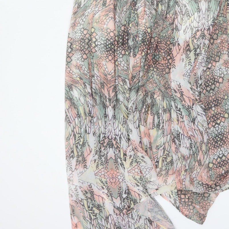 Firetrap Women Multicoloured XS Floral Chiffon Long Kaftan Dress