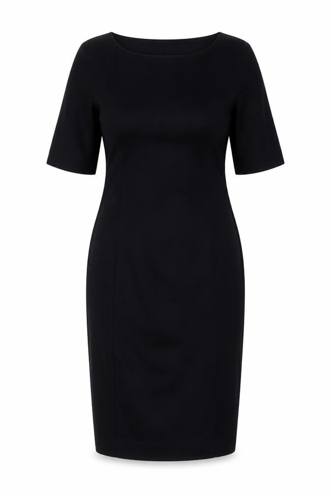 Amanda Wakeley Women’s Black UK 16 Midi Pencil Dress Zip