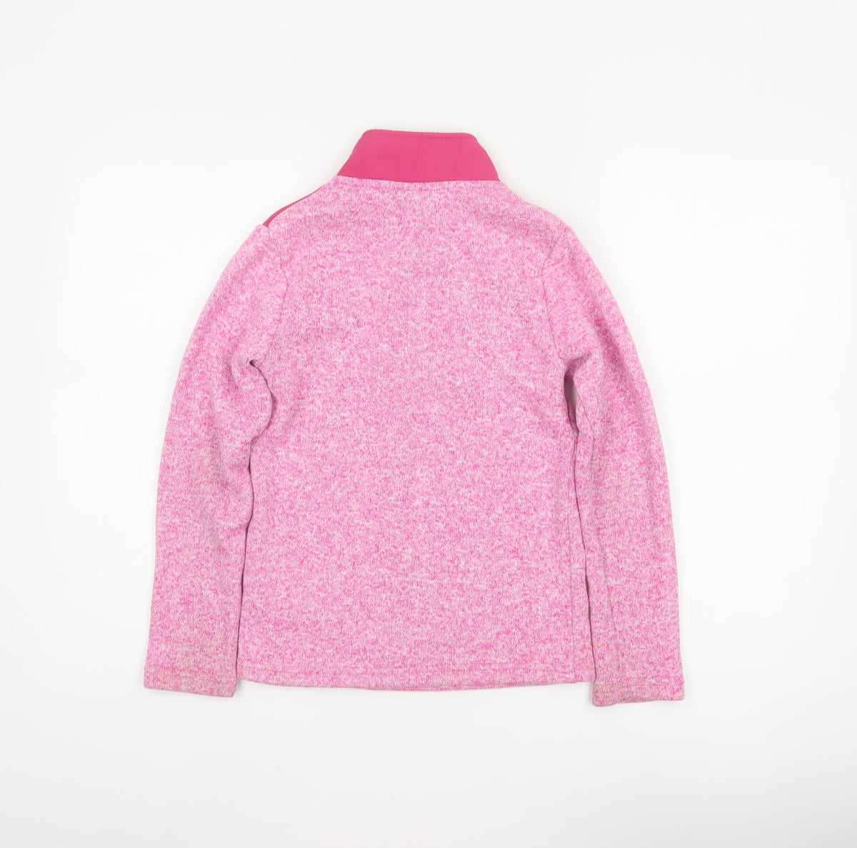 Mountain Warehouse Girls Pink 9-10 Years 1/4 Zip Fleece Sweatshirt
