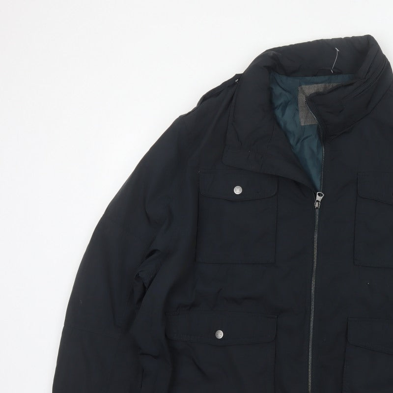 RJR.John Rocha Men’s Black 2XL Military Padded Zip Jacket