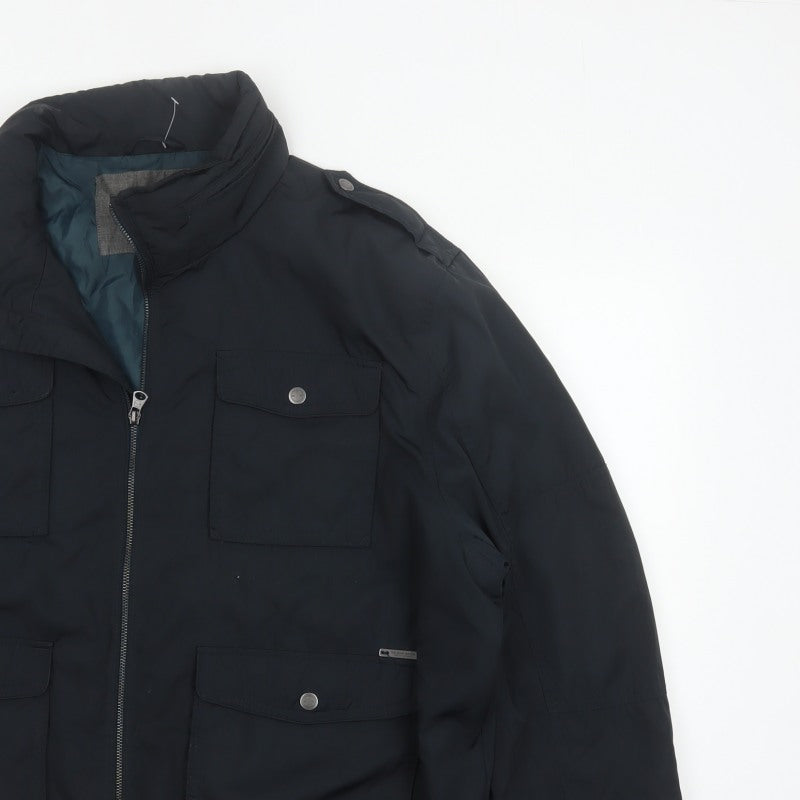 RJR.John Rocha Men’s Black 2XL Military Padded Zip Jacket