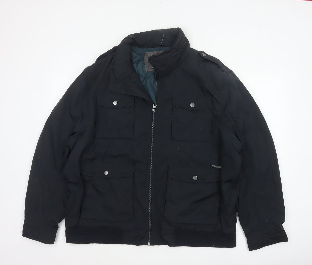 RJR.John Rocha Men’s Black 2XL Military Padded Zip Jacket