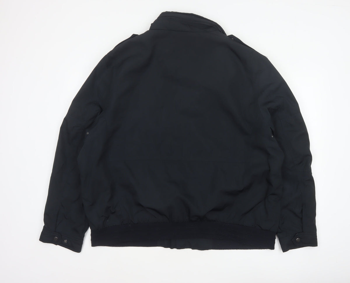 RJR.John Rocha Men’s Black 2XL Military Padded Zip Jacket
