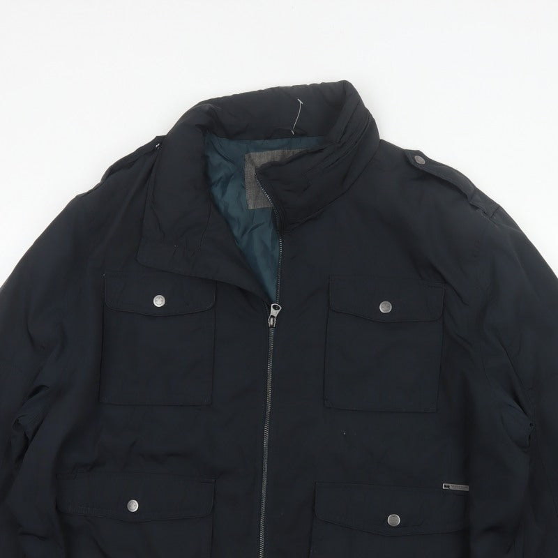 RJR.John Rocha Men’s Black 2XL Military Padded Zip Jacket
