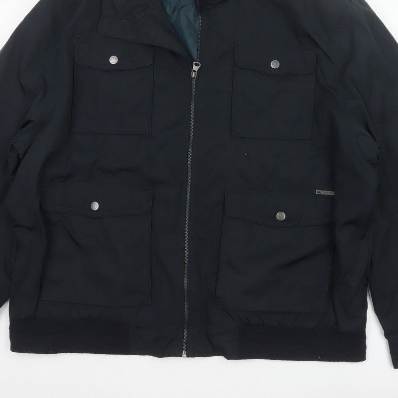 RJR.John Rocha Men’s Black 2XL Military Padded Zip Jacket