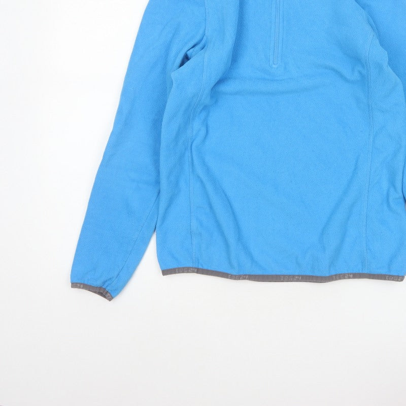 TOG24 Women’s Blue UK 8 1/4 Zip Fleece Pullover Sweatshirt