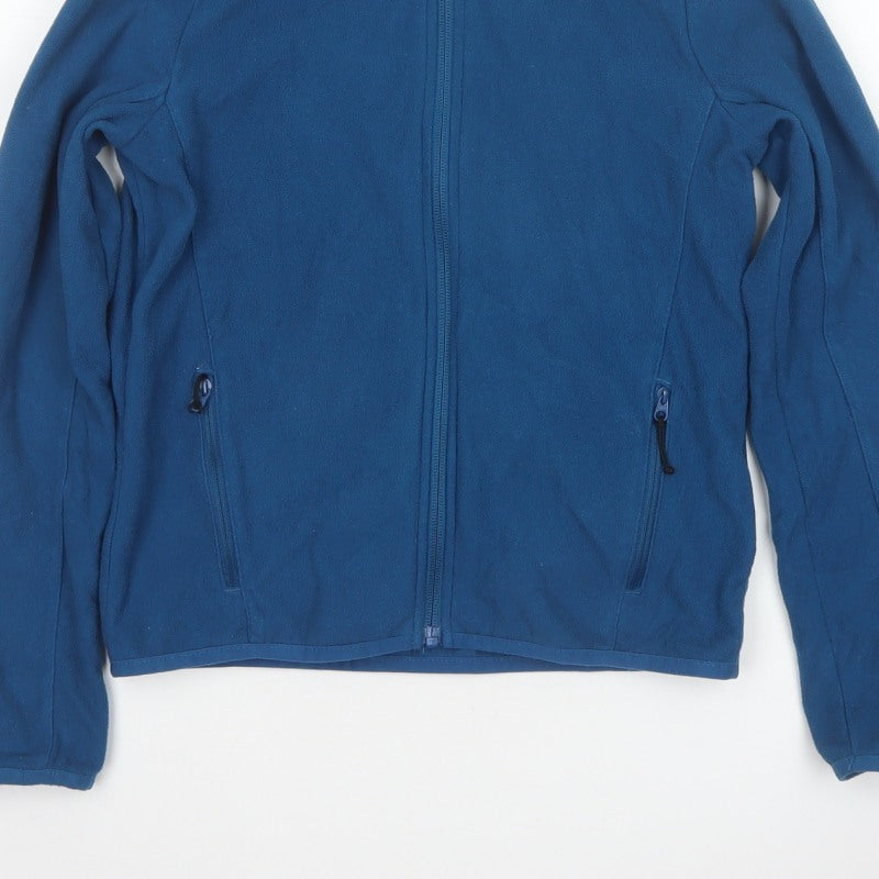 Quechua Boys Blue 10-11 Years Basic Fleece Jacket Full Zip