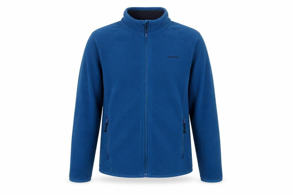 Quechua Boys Blue 10-11 Years Basic Fleece Jacket Full Zip
