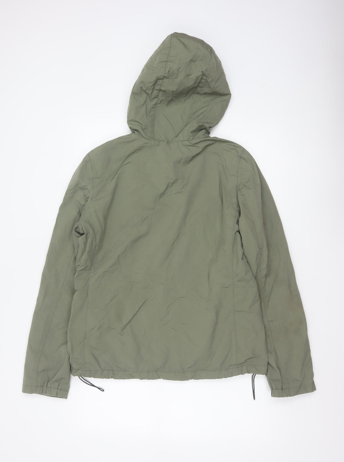H&M Women’s Green UK 14 L.O.G.G. Sport Hooded Windbreaker Jacket