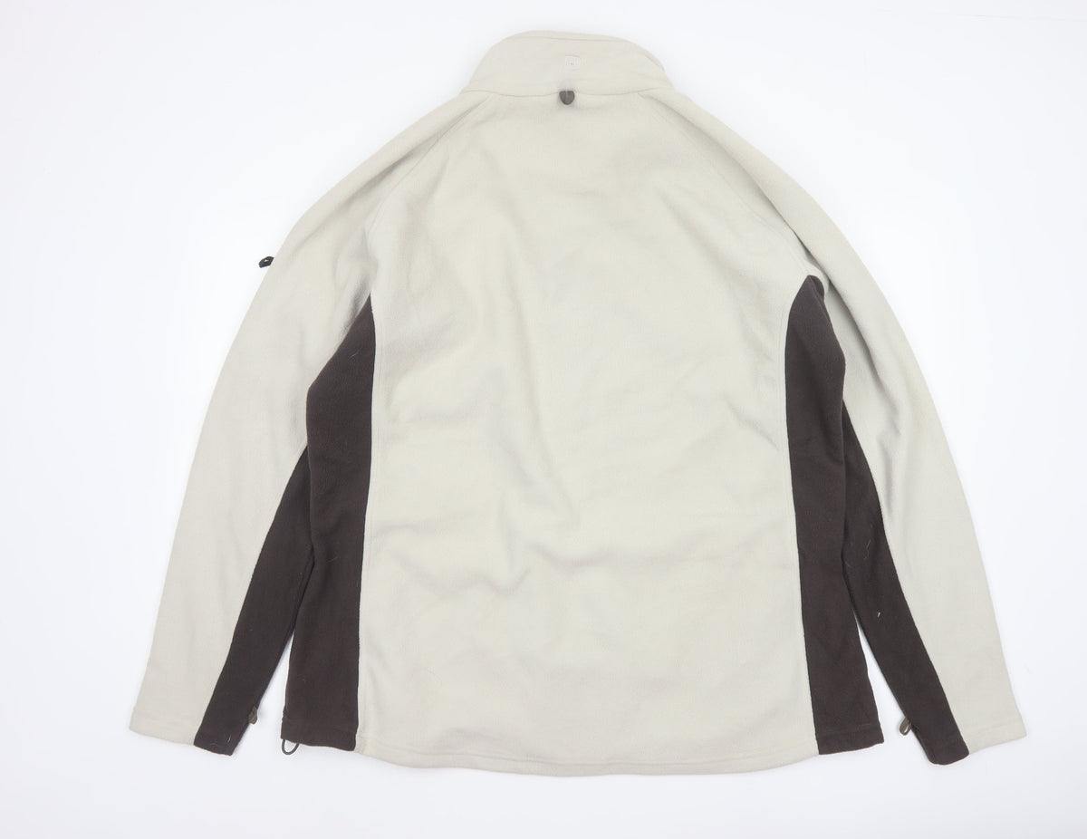 Hi Gear Women’s Beige Brown Fleece Jacket UK 20 Full Zip Outdoor