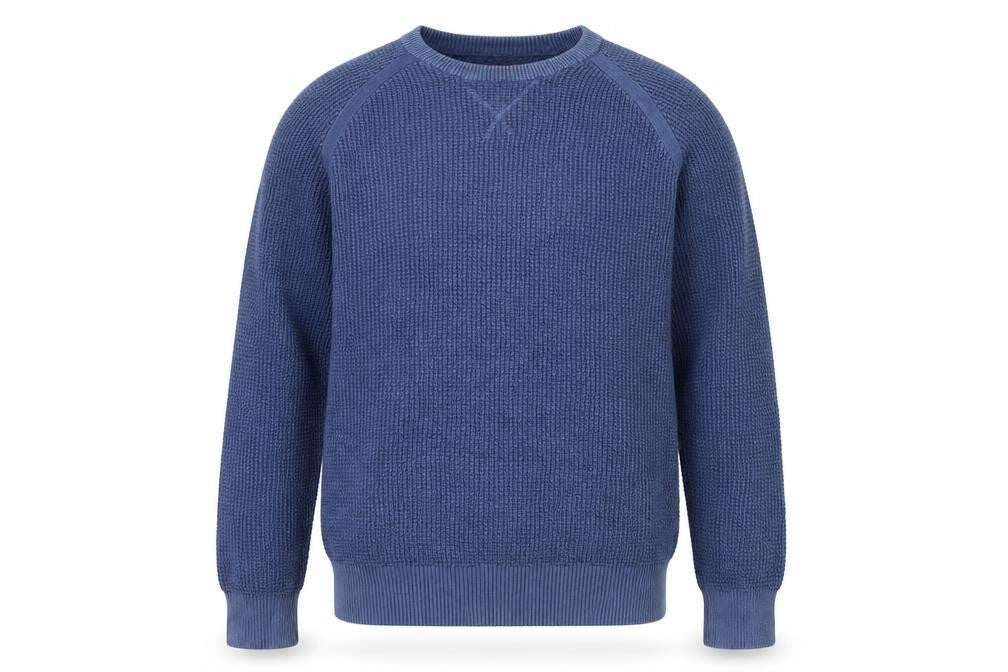 Joe Browns Men's Blue L Cotton Knit Crew Neck Pullover Jumper