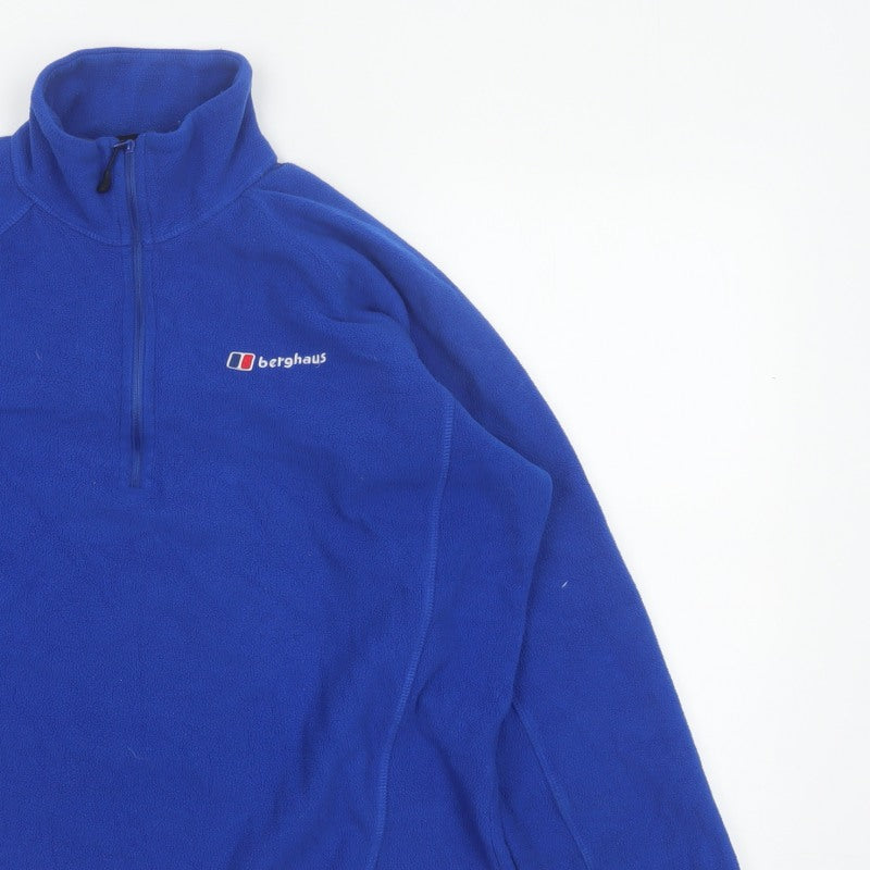 Berghaus Women’s Blue L 1/4 Zip Fleece Sweatshirt High Neck