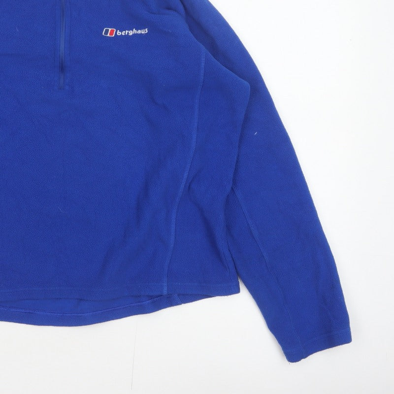 Berghaus Women’s Blue L 1/4 Zip Fleece Sweatshirt High Neck