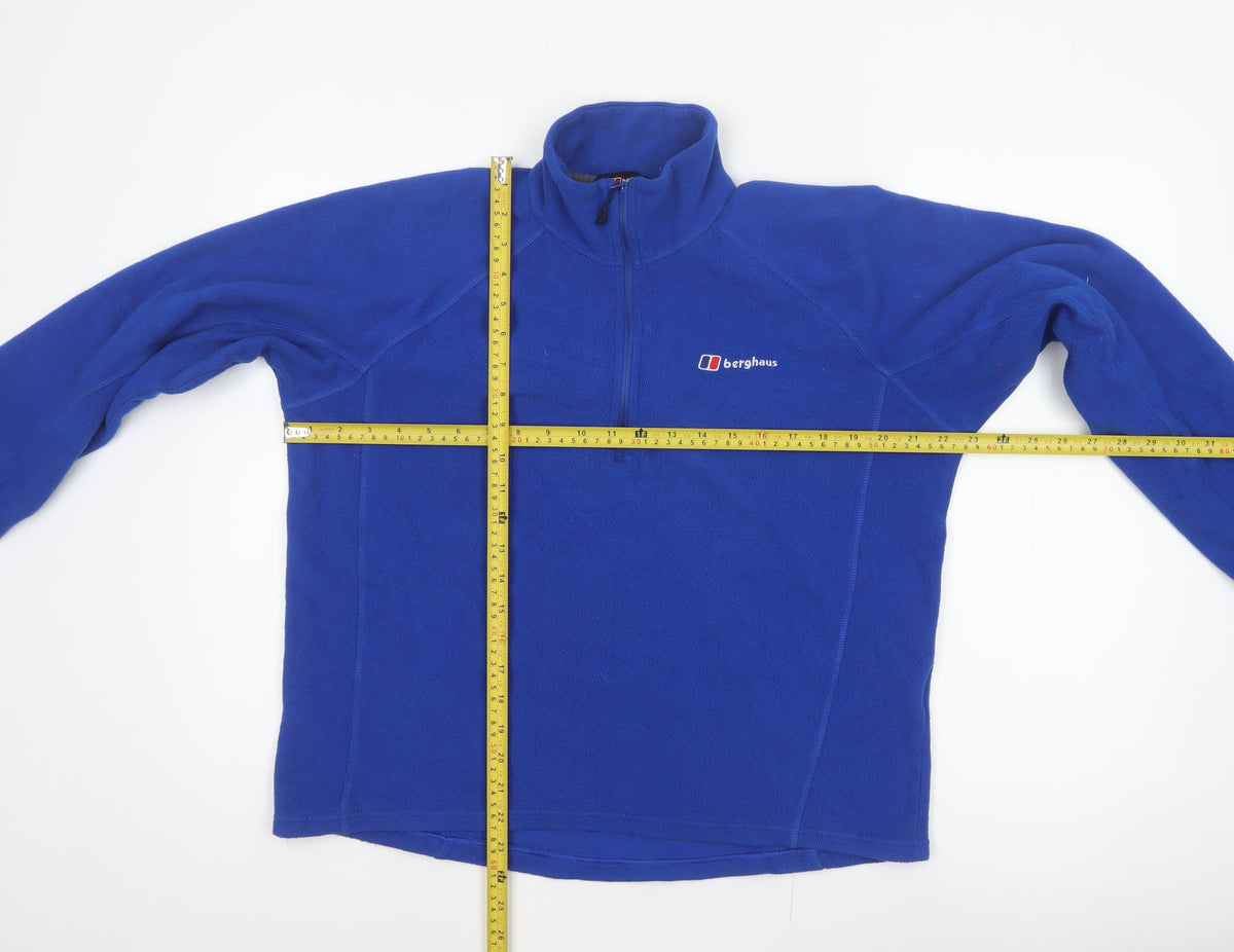 Berghaus Women’s Blue L 1/4 Zip Fleece Sweatshirt High Neck