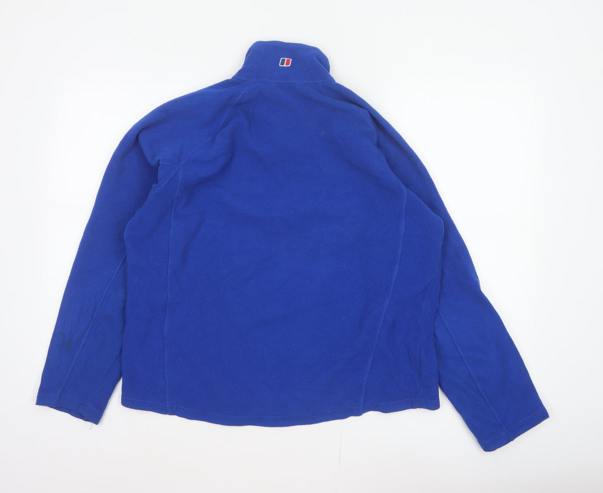 Berghaus Women’s Blue L 1/4 Zip Fleece Sweatshirt High Neck