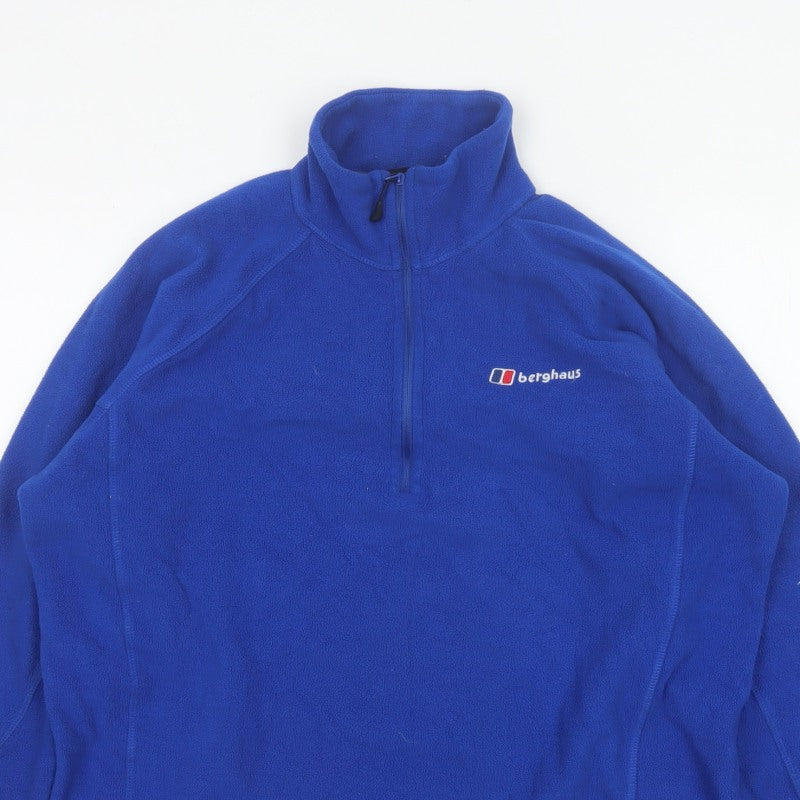 Berghaus Women’s Blue L 1/4 Zip Fleece Sweatshirt High Neck