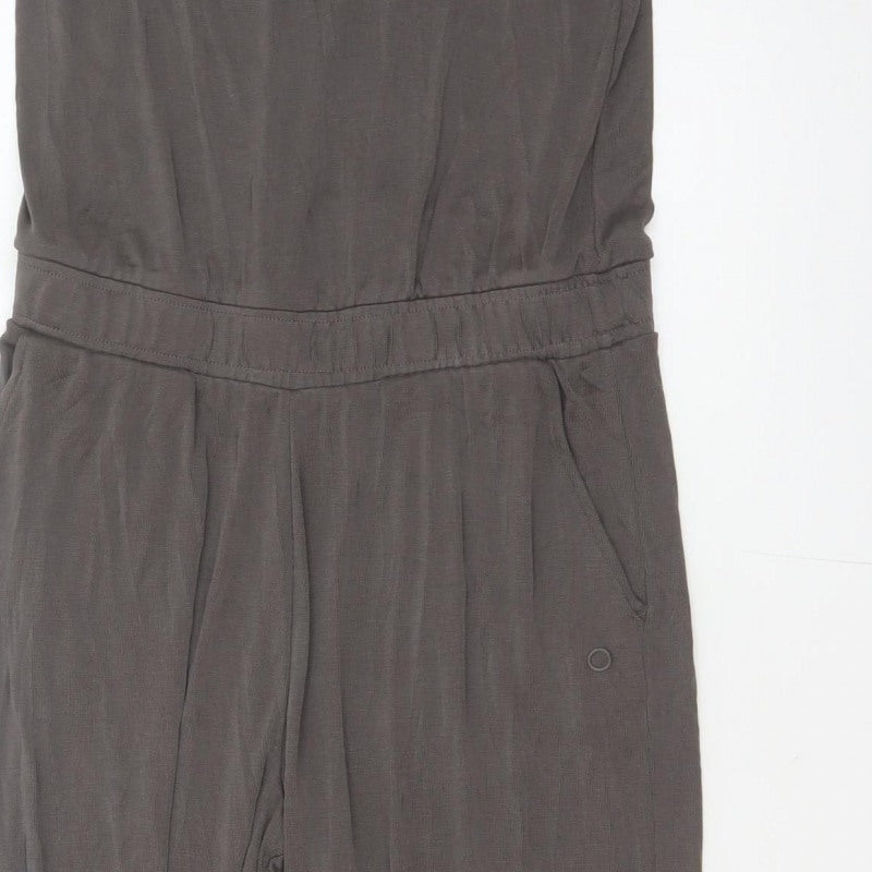 Goodmove Women’s Grey UK 10 Sleeveless Jersey Tapered Jumpsuit