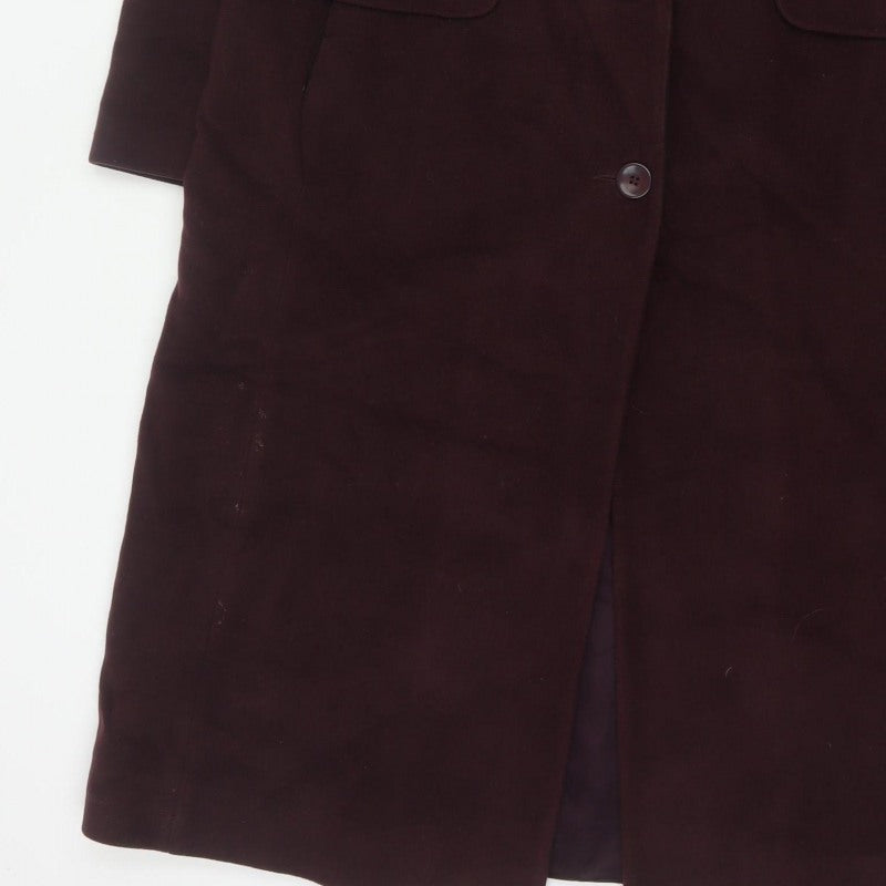 Forecaster Women’s Red Wool Cashmere Long Overcoat UK 12 Vintage