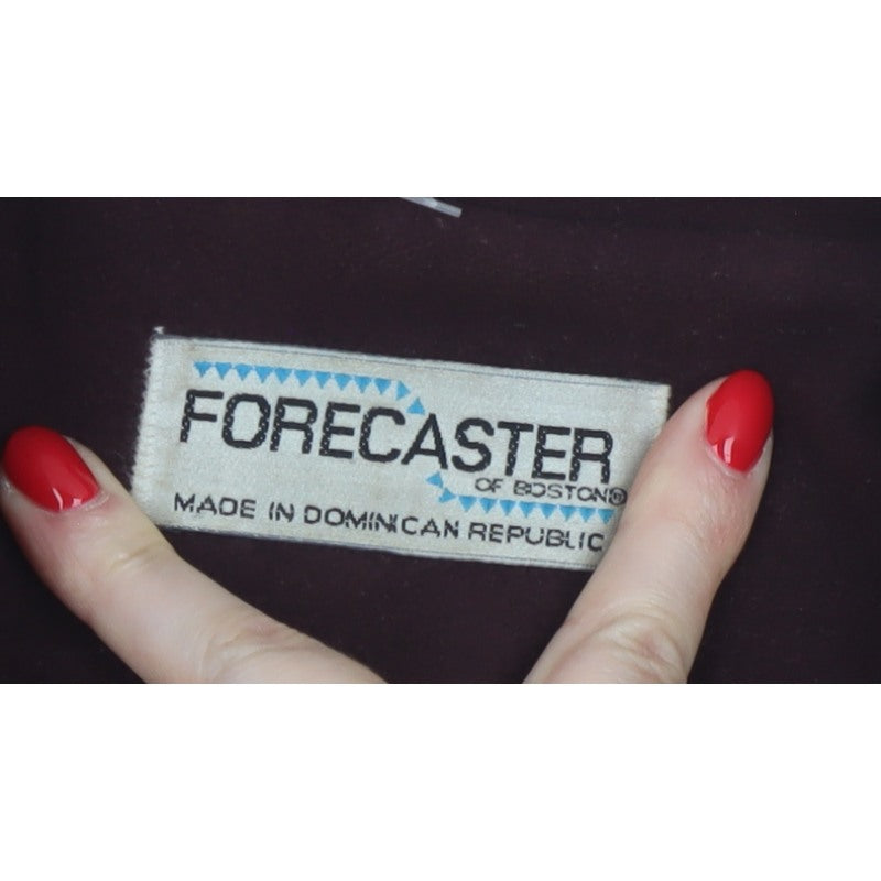Forecaster Women’s Red Wool Cashmere Long Overcoat UK 12 Vintage